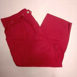 Jenny Buchanan Womens Size 14 Pink  Capri Pants With Drawstring